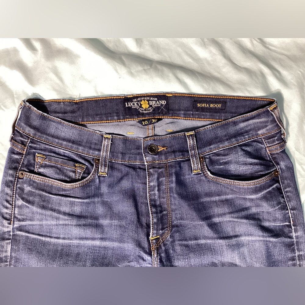 Lucky Brand Sofia Boot Medium Wash Jeans Size 10/30 - Picture 3 of 10